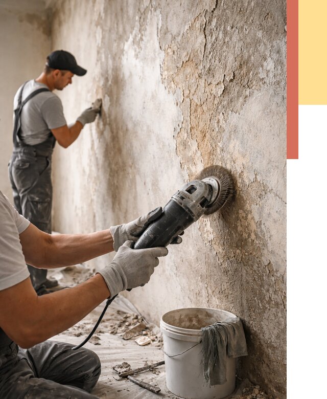 Снятие и удаление краски со стен в Белове от 2280 руб. — ОТДЕЛОЧНИК-Блв