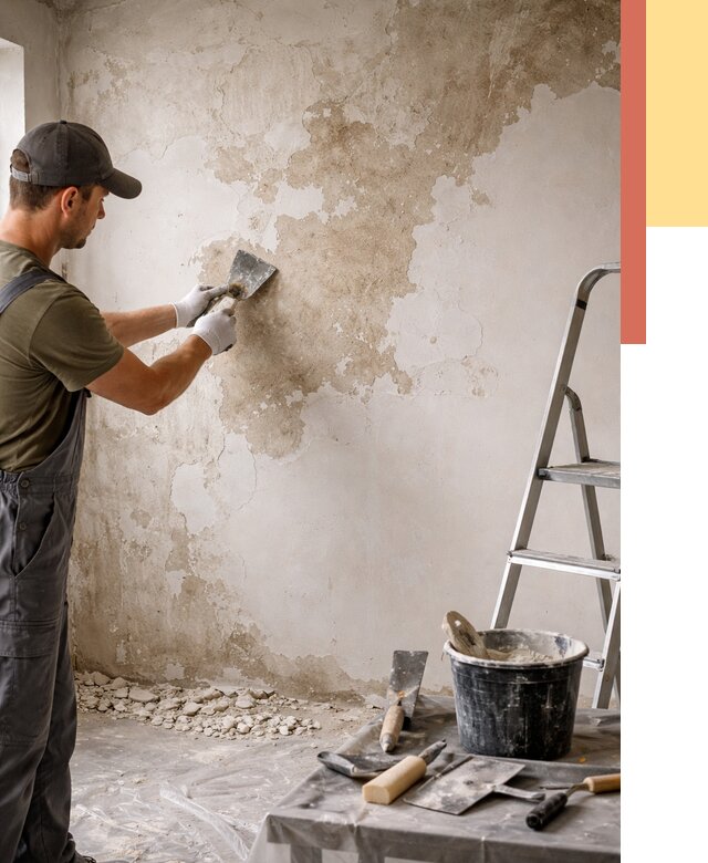 Снятие старой шпаклевки в Белове от 2009 руб. — быстро и недорого | ОТДЕЛОЧНИК-Блв