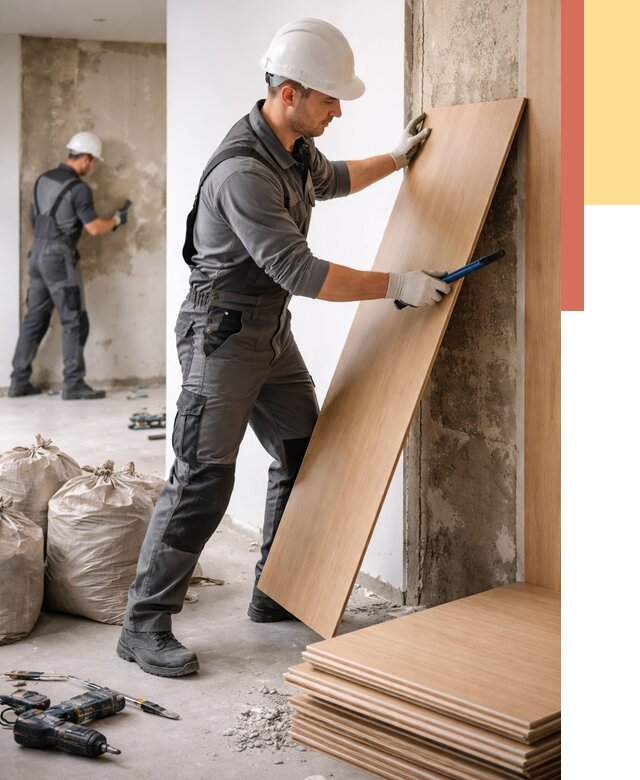 Демонтаж стеновых панелей в Белове от 3801 руб. за м² быстро и недорого | ОТДЕЛОЧНИК-Блв