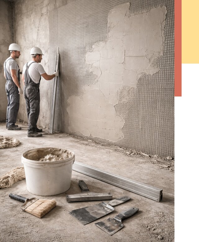 Штукатурка стен по сетке в Белове от 5972 руб./м2 — быстро и недорого | ОТДЕЛОЧНИК-Блв