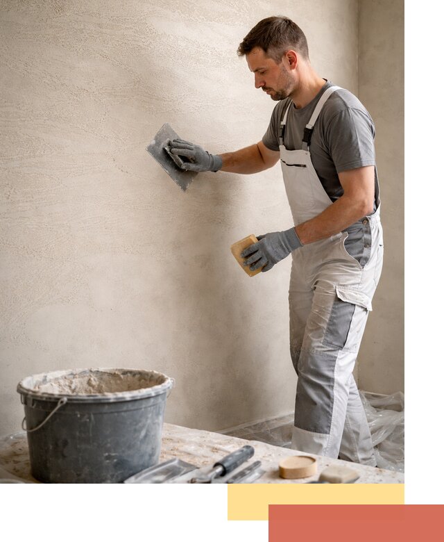 Декоративная штукатурка травертин в Белове для стен и потолков