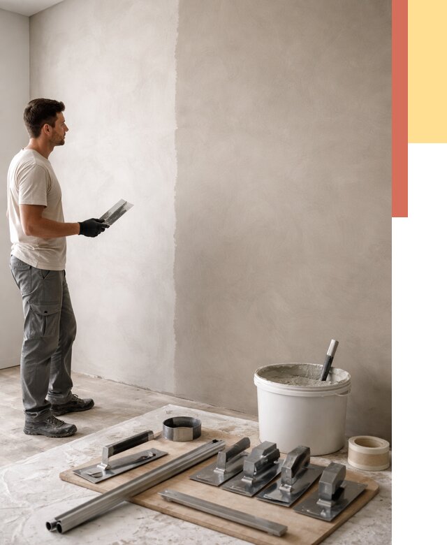 Нанесение микроцемента на стены в Белове от 3475 руб./м2 под ключ | ОТДЕЛОЧНИК-Блв