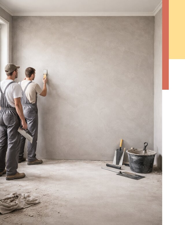 Микробетон на стены в Белове от 1357 руб. — нанесение и отделка | ОТДЕЛОЧНИК-Блв