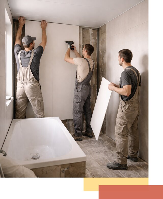 Отделка ванной панели ПВХ профессионально в Белове