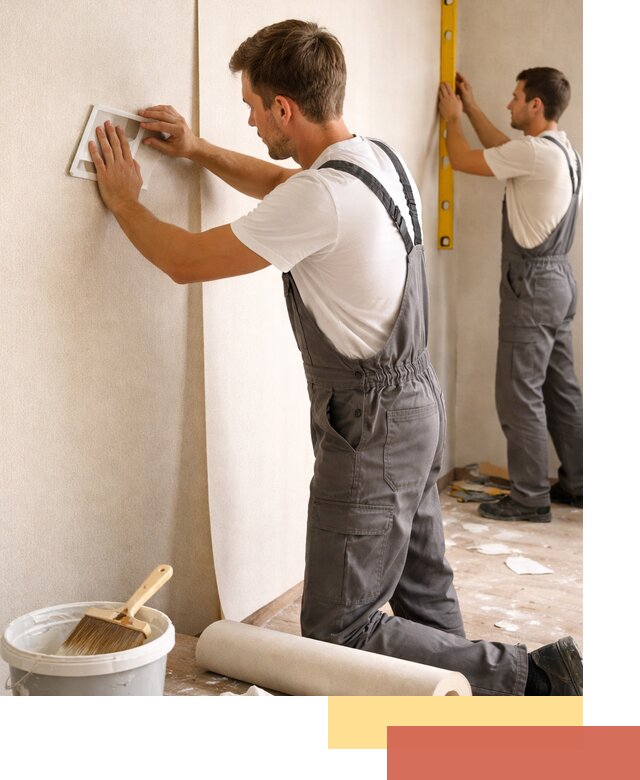 Поклейка бумажных обоев в Белове качественно и недорого