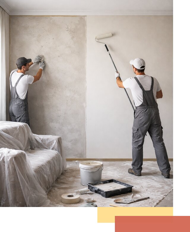 Покраска стен антивандальной краской в Белове