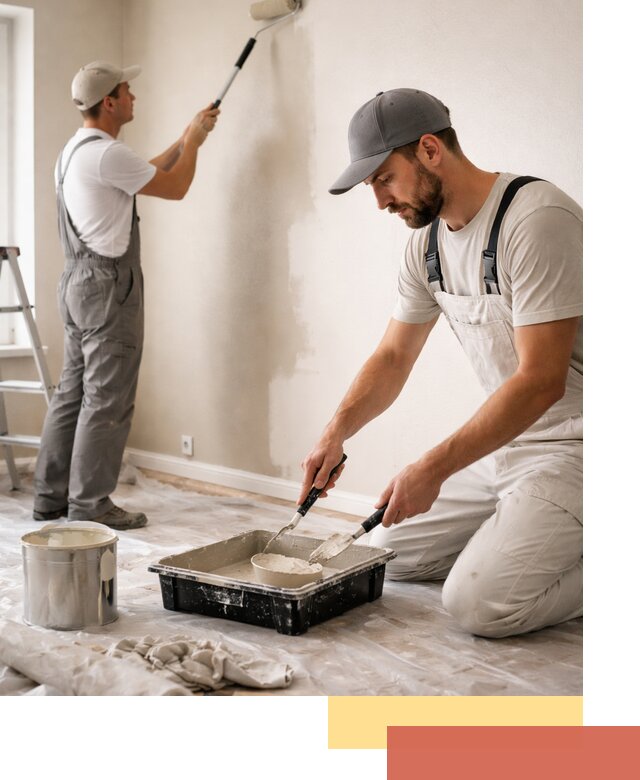 Покраска стен в квартире в Белове — профессионально и аккуратно