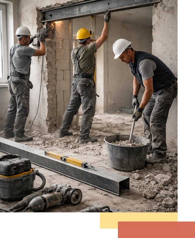 Создание проемов в стенах и несущих конструкциях в Белове