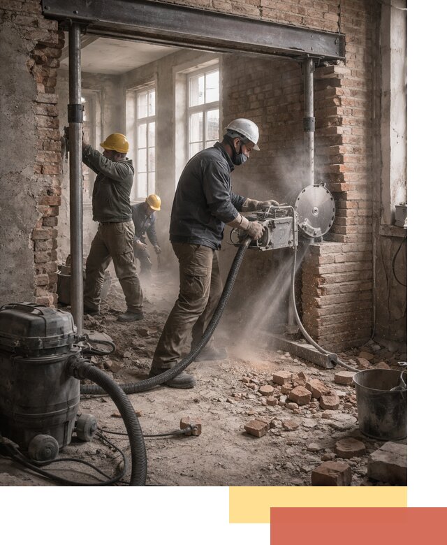 Прорезка проема в стене под дверной или оконный проем в Белове