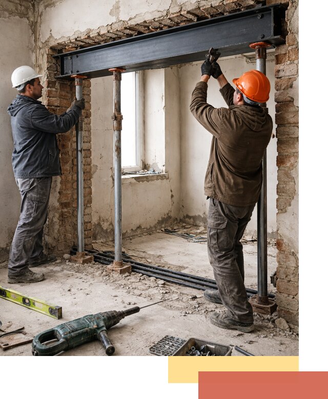 Усиление проема в стене в Белове для расширения и безопасности