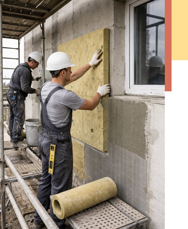 Утепление стен в Белове от 4669 руб. под ключ — быстро и недорого | ОТДЕЛОЧНИК-Блв