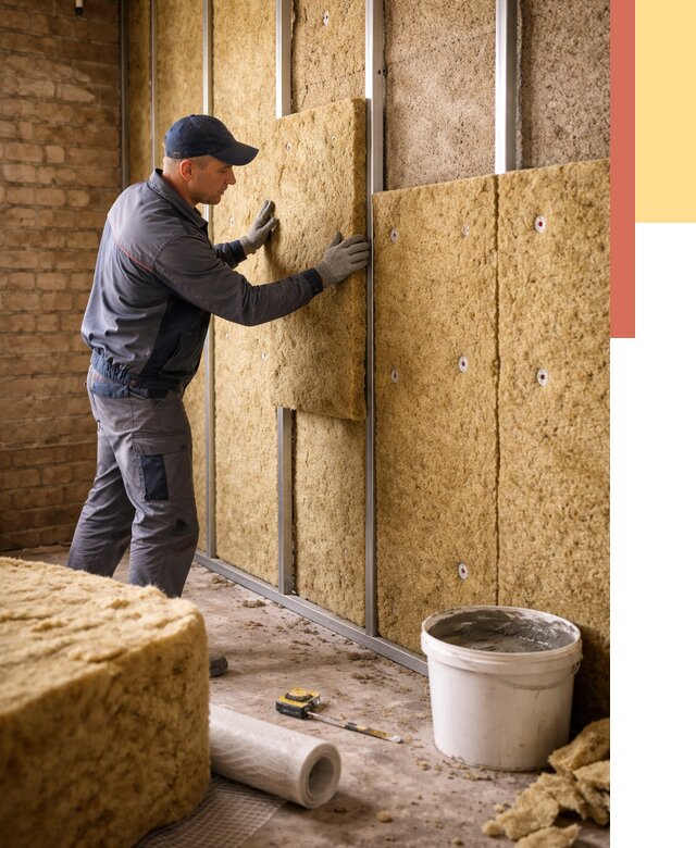 Утепление стен минватой в Белове от 1466 руб./м2 — недорого и быстро | ОТДЕЛОЧНИК-Блв