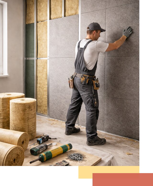 Профессиональная шумоизоляция стен в Белове для квартиры и офиса