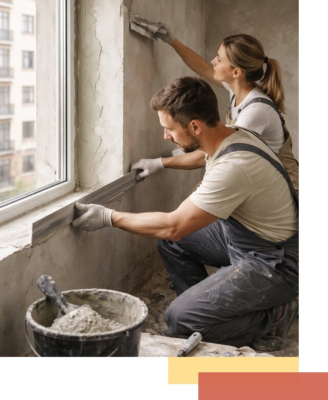 Штукатурка откосов дверей и окон профессионально в Белове