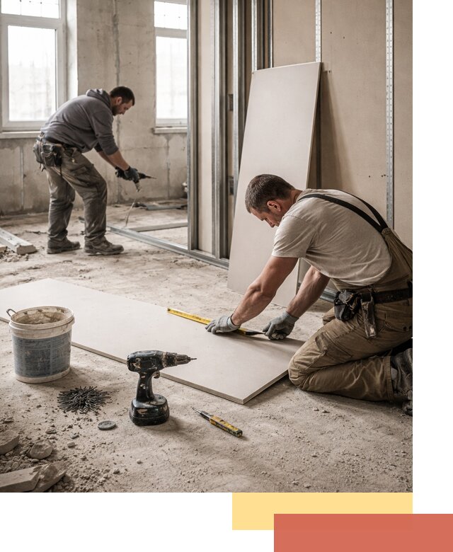 Кладка перегородок из ПГП под ключ в Белове