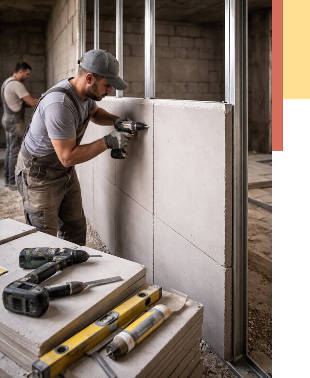 Кладка влагостойких перегородок ПГП в Белове от 1303 руб. под ключ | ОТДЕЛОЧНИК-Блв