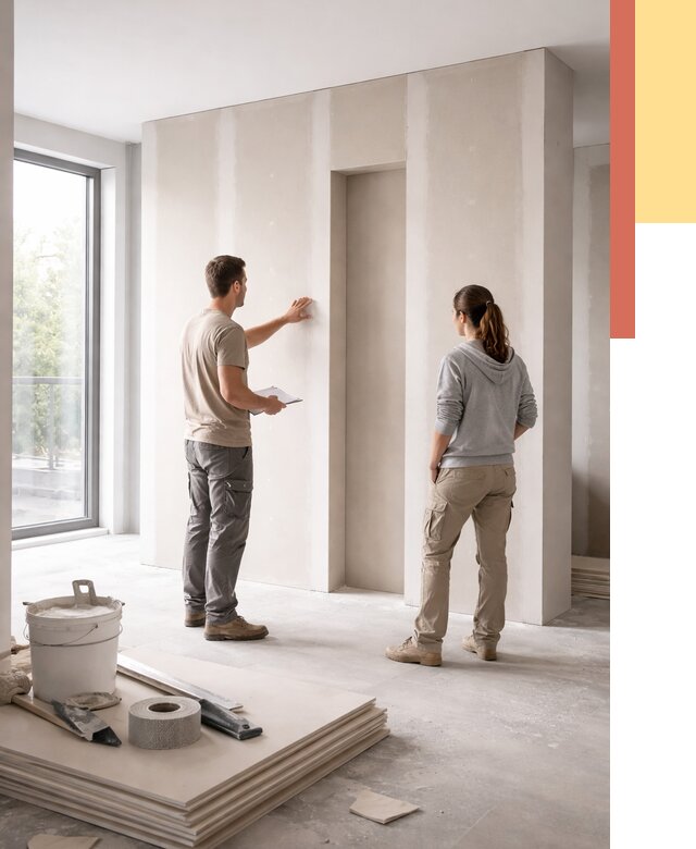 Зонирующая перегородка из гипсокартона в Белове от 3041 руб. под ключ | ОТДЕЛОЧНИК-Блв