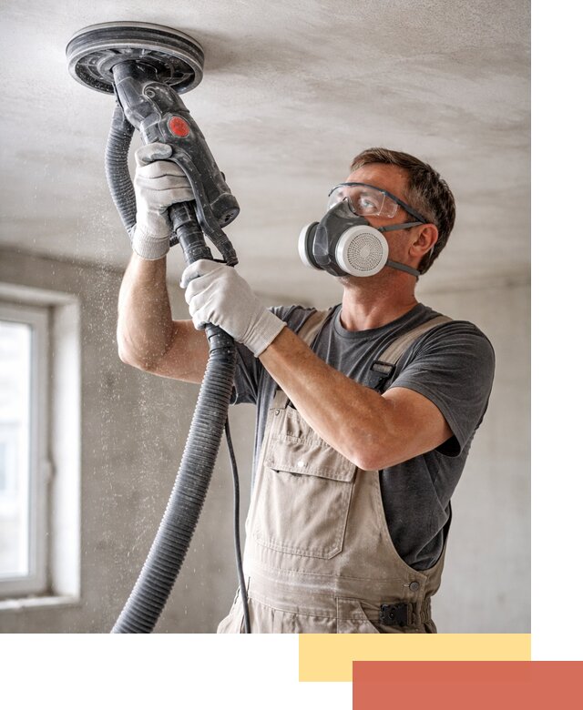 Шлифовка потолка в Белове — качественная подготовка под отделку