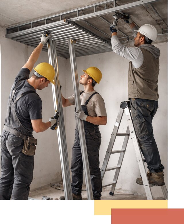 Монтаж реечного потолка под ключ в Белове