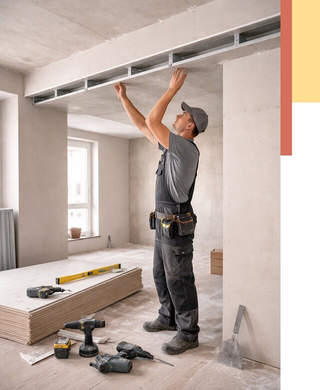 Потолок из гипсокартона с нишей в Белове от 1357 руб. под ключ | ОТДЕЛОЧНИК-Блв