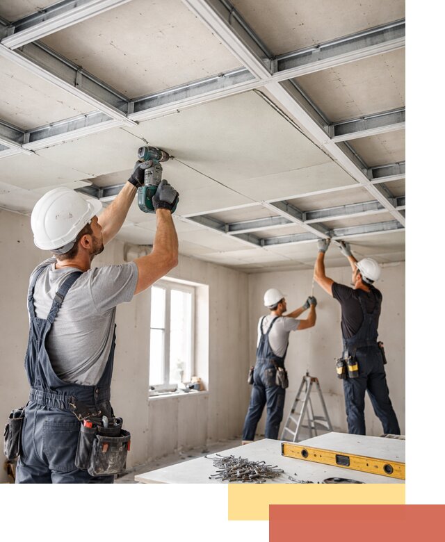 Кессонный потолок из гипсокартона под ключ в Белове