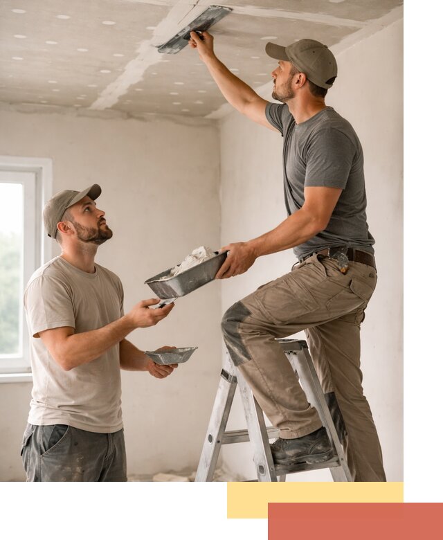 Шпаклевка потолка из гипсокартона в Белове качественно и быстро