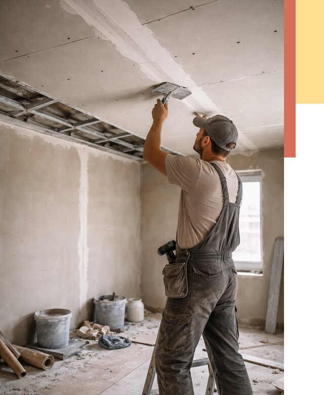 Ремонт потолка из гипсокартона в Белове от 706 руб./м² — быстро и недорого | ОТДЕЛОЧНИК-Блв