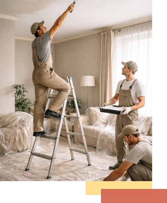 Покраска потолков акриловой краской в Белове качественно и быстро