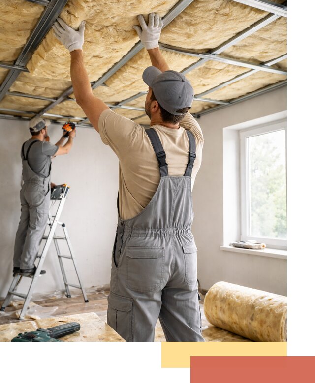 Утепление потолка под ключ в Белове качественно и быстро