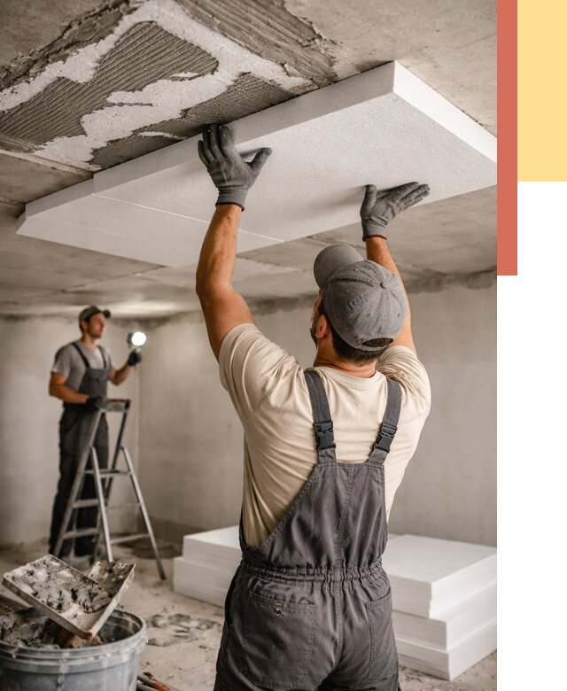 Утепление потолка пенопластом в Белове от 4887 руб/м2 — недорого и быстро | ОТДЕЛОЧНИК-Блв